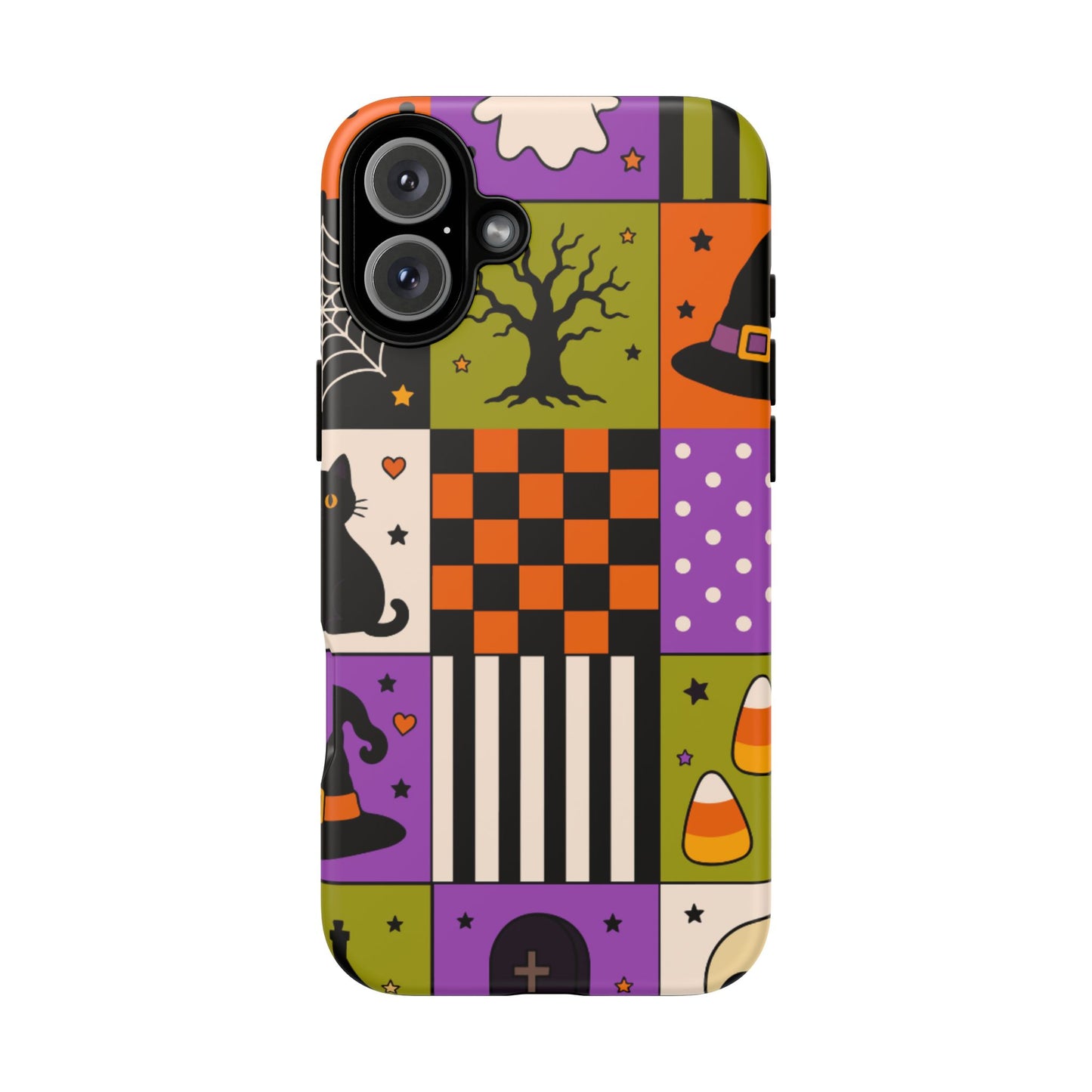 Protective Phone Case – Spooky Patchwork