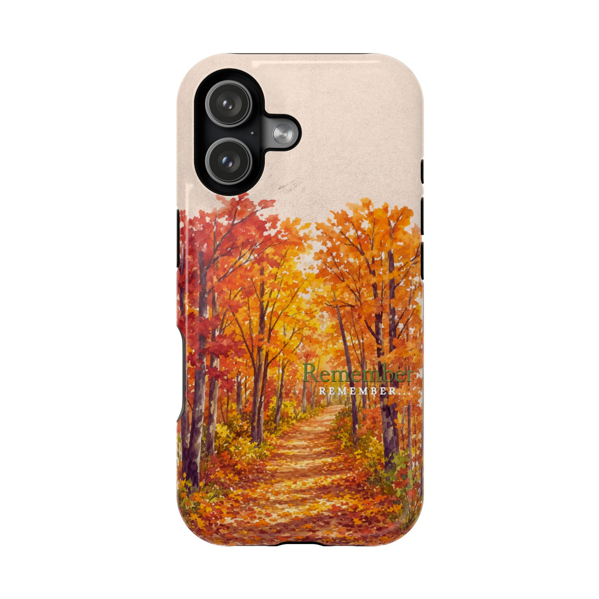 Wireless-Charging Compatible Case – Autumn Remembered – Compatible with iPhone 13–17 & Samsung Galaxy S25–S26 Series