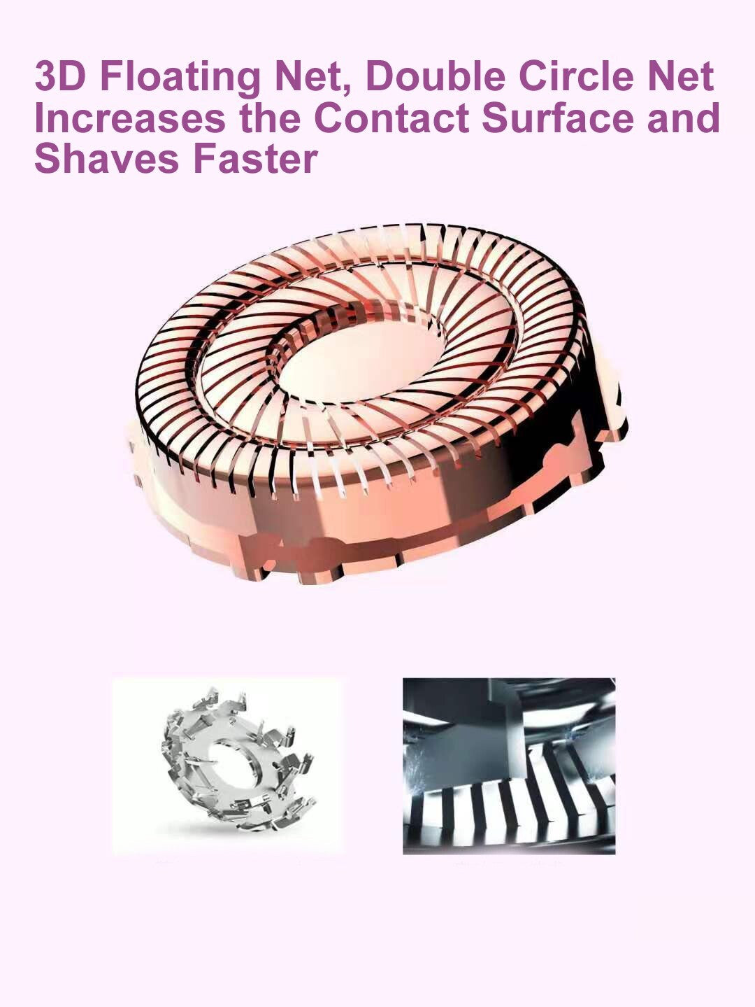 Facial Hair Removal for Women USB Rechargeable Electric Shaver & Bikini Trimmer