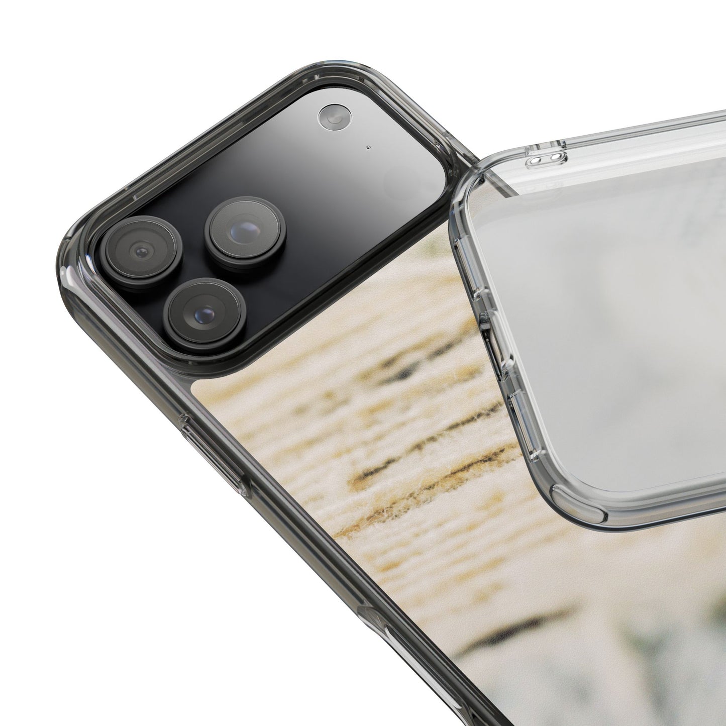 Clear Phone Case – Woven Warmth