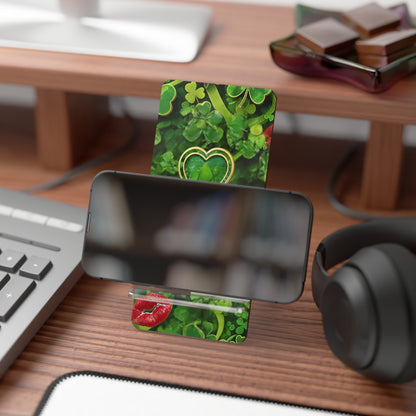 Phone Stand – Lucky Clover Shamrock Kiss