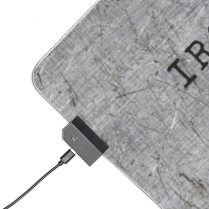 Gaming LED Desk Mat – Forged Steel