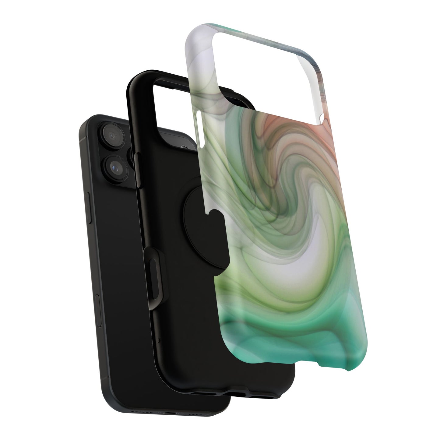 Impact-Resistant Phone Case – Marble Flow
