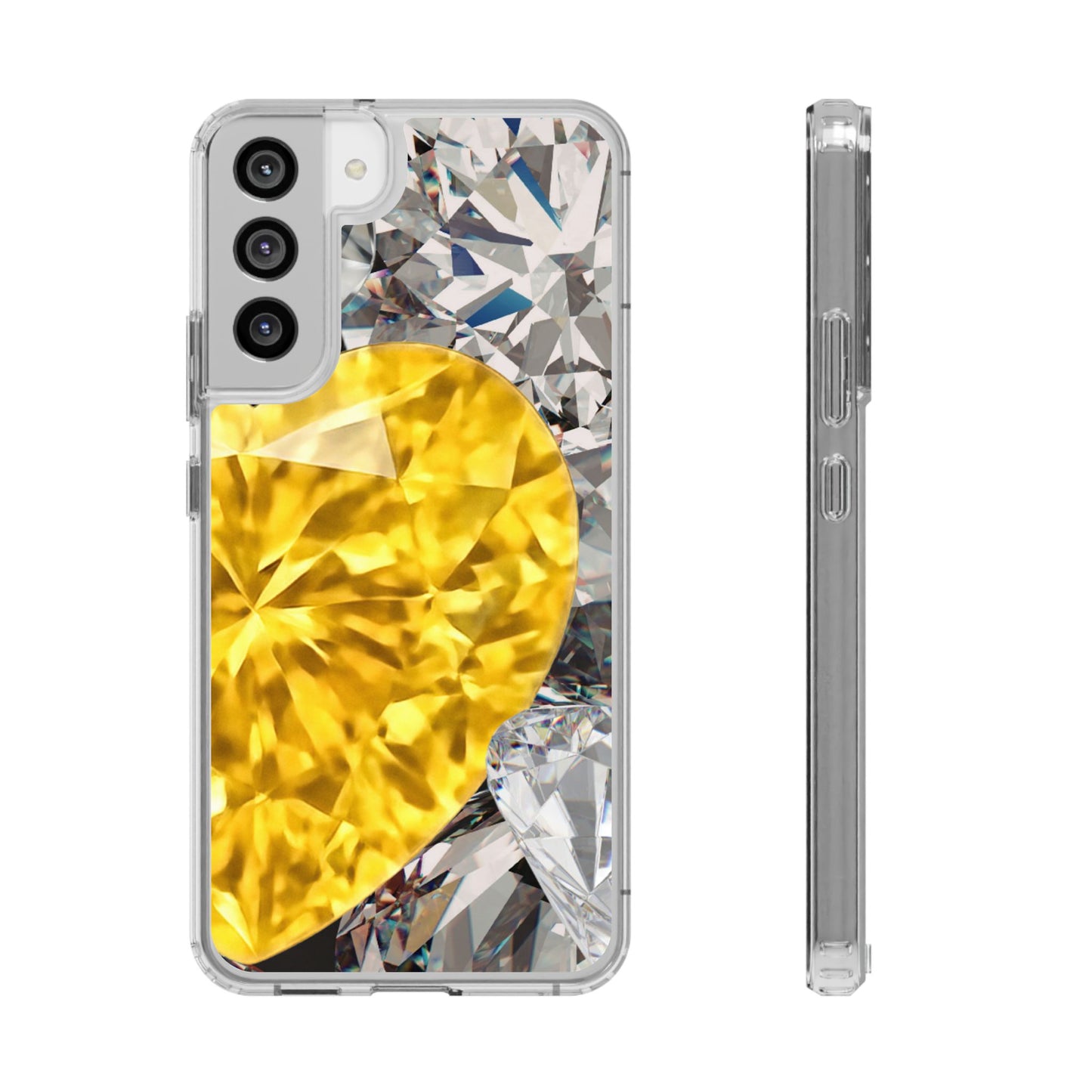 Clear Phone Case – Heart of Gold