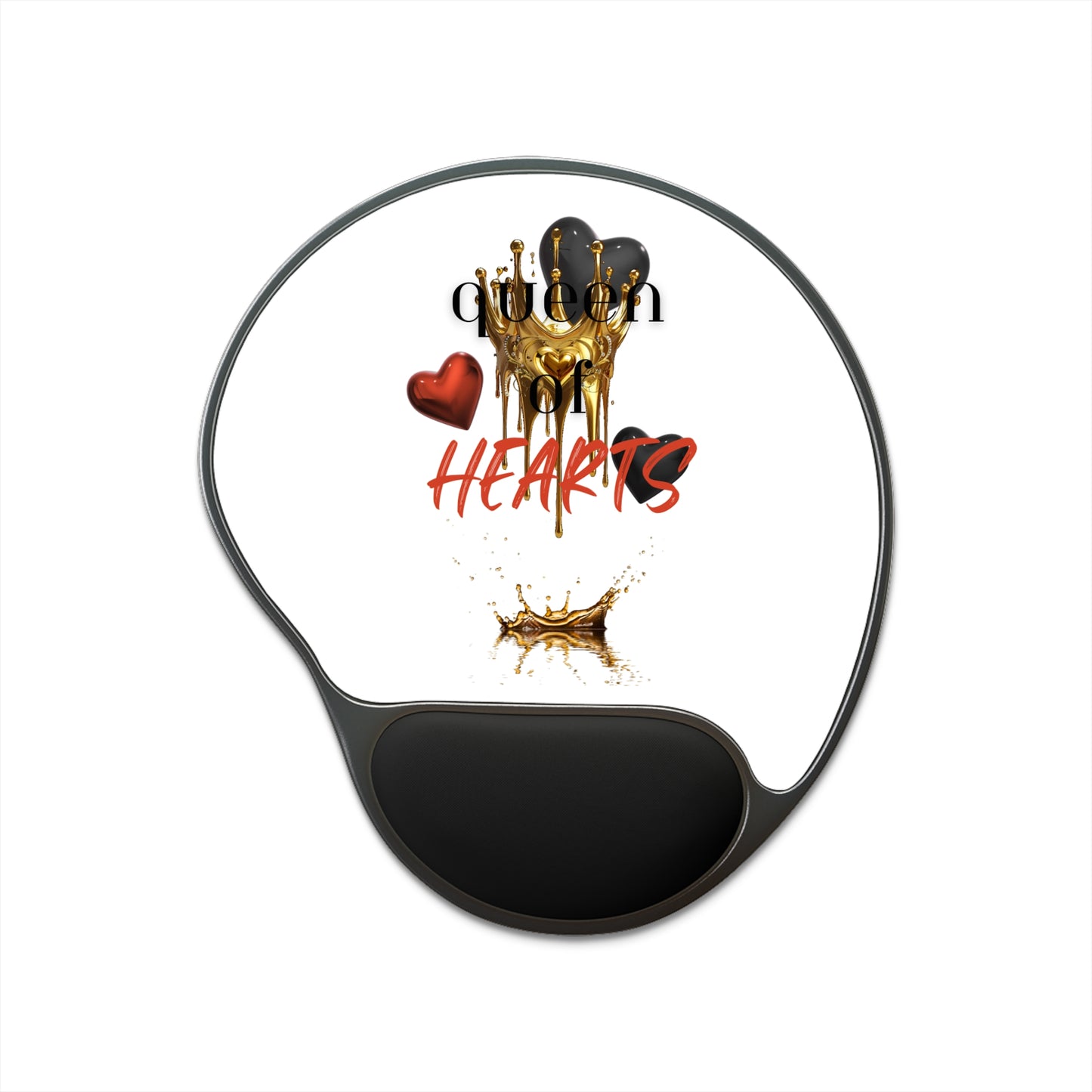 Ergonomic Mouse Pad with Wrist Rest – Queen of Hearts