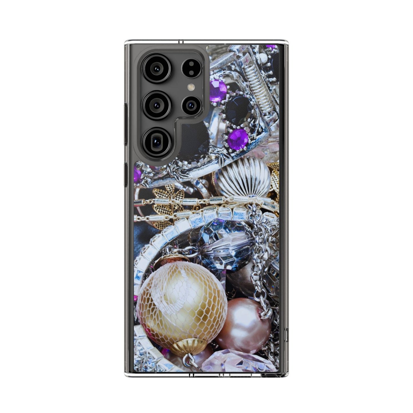 Clear Phone Case – Chrome Jewel