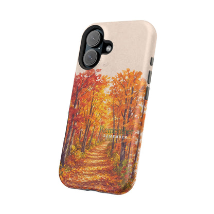 Wireless-Charging Compatible Case – Autumn Remembered – Compatible with iPhone 13–17 & Samsung Galaxy S25–S26 Series