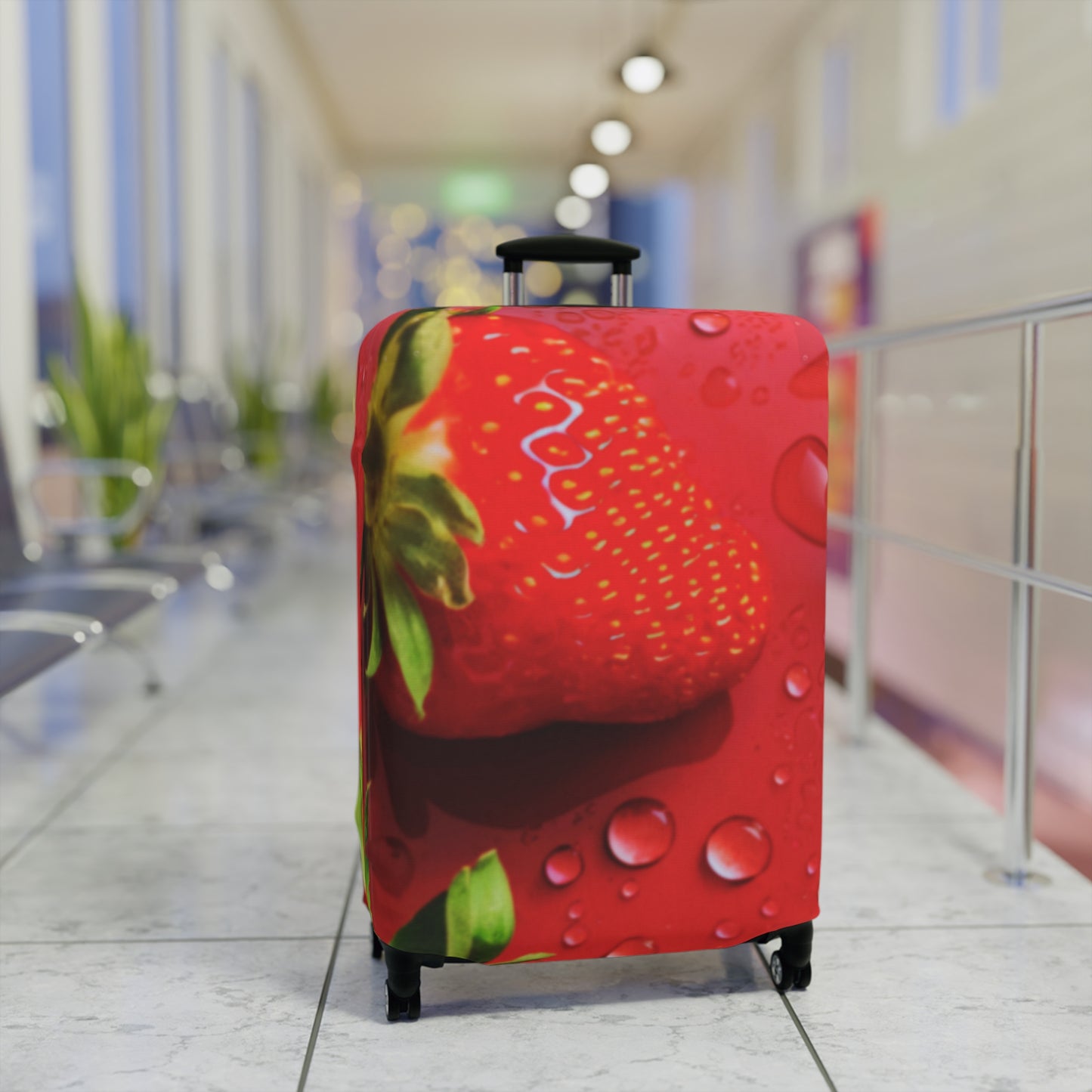 Luggage Cover – Strawberry Drip