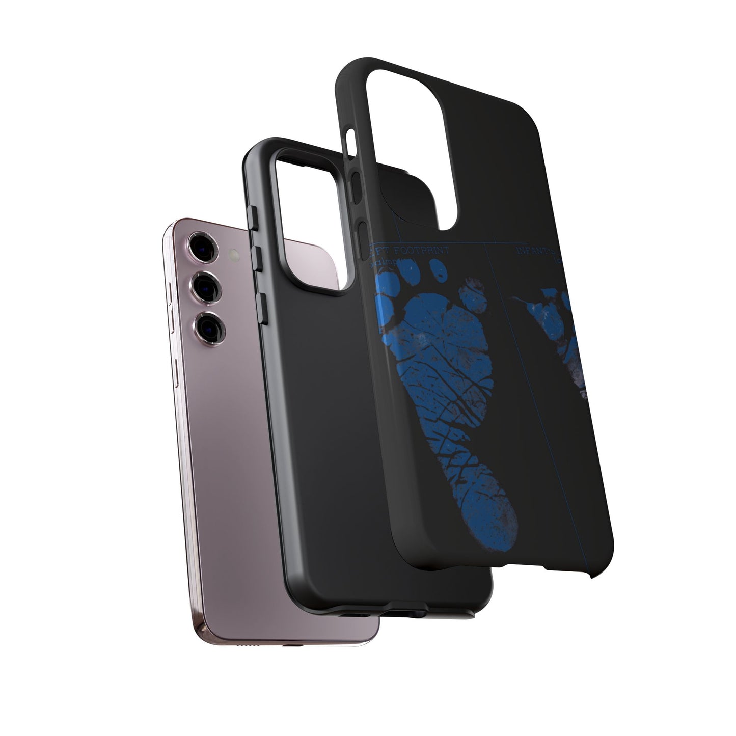 Protective Phone Case – Mom’s Little Blue Footprints
