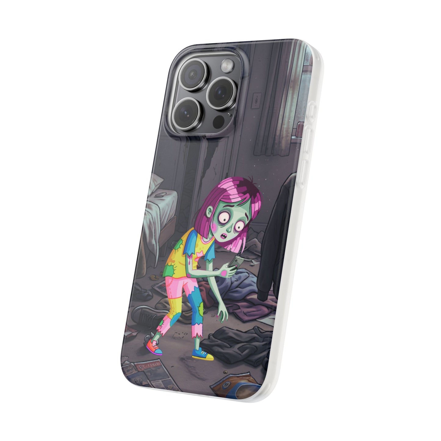 Zombie Girl Phone Case — Cute Creepy Cartoon Phone Cover