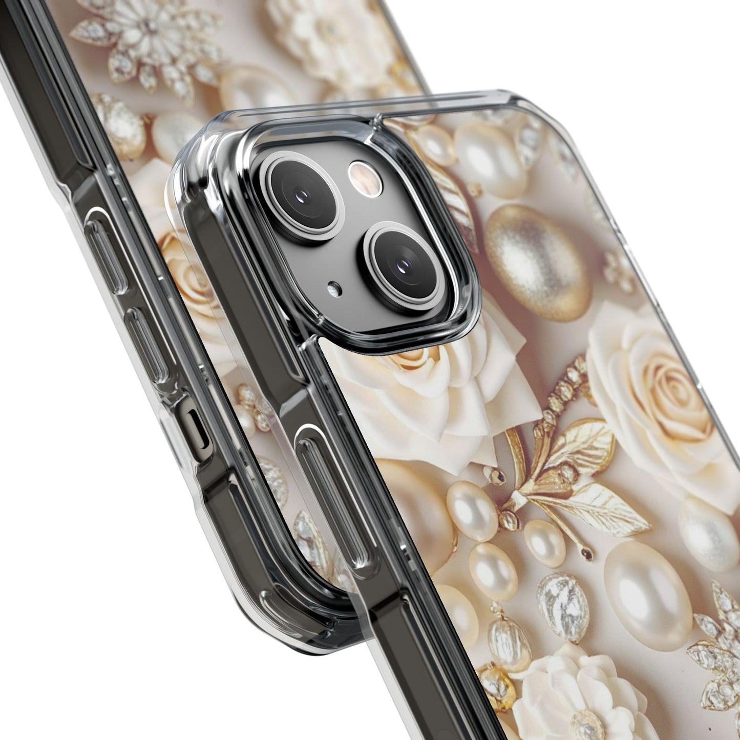 Clear Magnetic Phone Case – Ivory Opulence