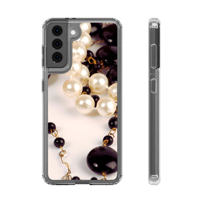 Clear Phone Case – Noir Pearl