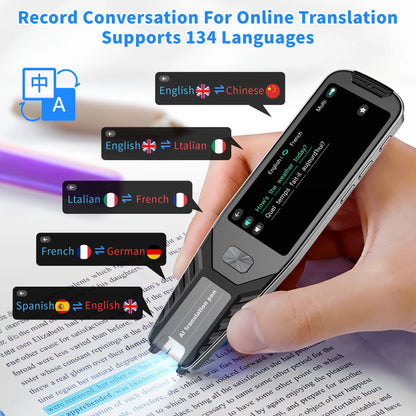 P1 Smart Scanning Translator Pen - 134 Voice Language Translator, Photo & Text Scanning