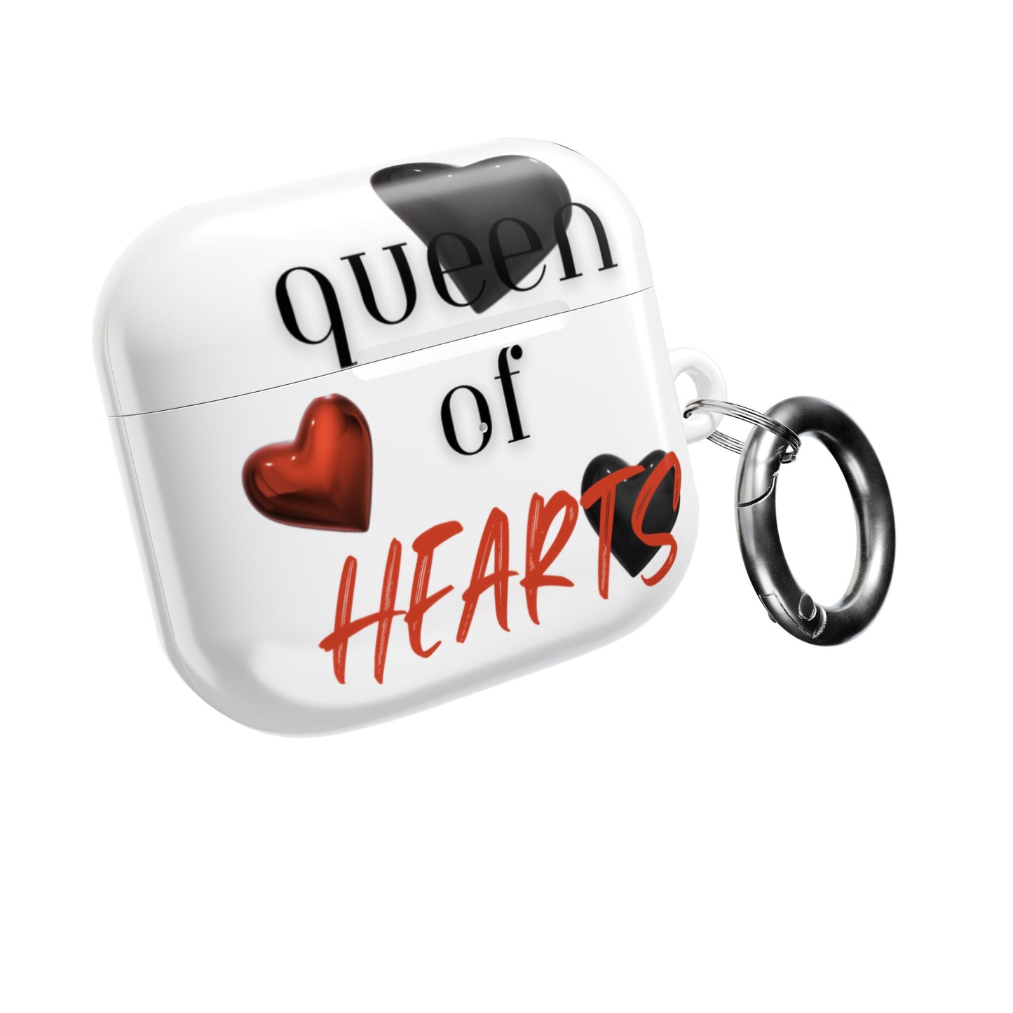 Earbud Case Cover – Queen of Hearts