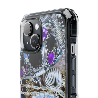 Clear Magnetic Phone Case – Chrome Jewel