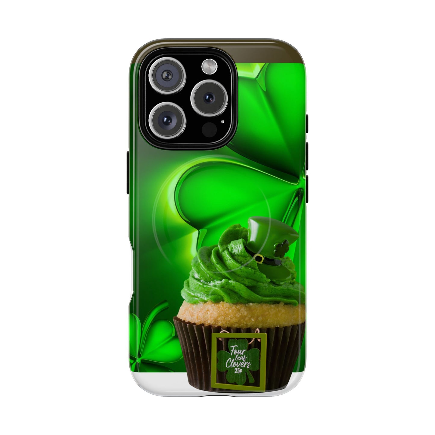 Protective Phone Case – Lucky Clover Cupcake