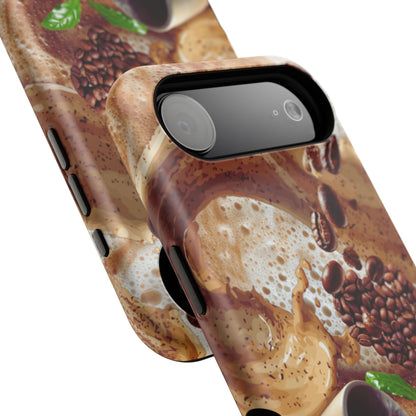 Impact-Resistant Phone Case – Love at First Sip – Compatible with iPhone 11–17 & Samsung Galaxy S22–S26 Series