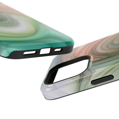 Impact-Resistant Phone Case – Marble Flow