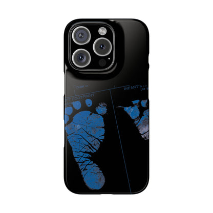 Snap Phone Case – Mom’s Little Blue Footprints
