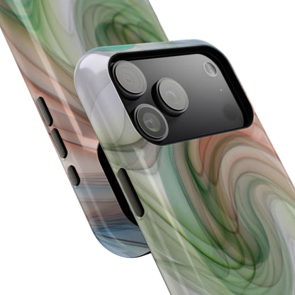 Impact-Resistant Phone Case – Marble Flow