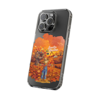 Clear Phone Case – Sweater Weather – Compatible with iPhone 13–17 & Samsung Galaxy S25–S26 Series