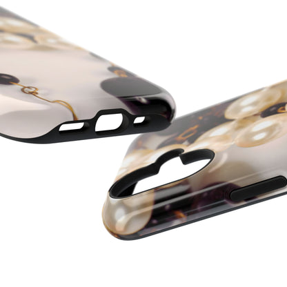 Impact-Resistant Phone Case – Noir Pearl