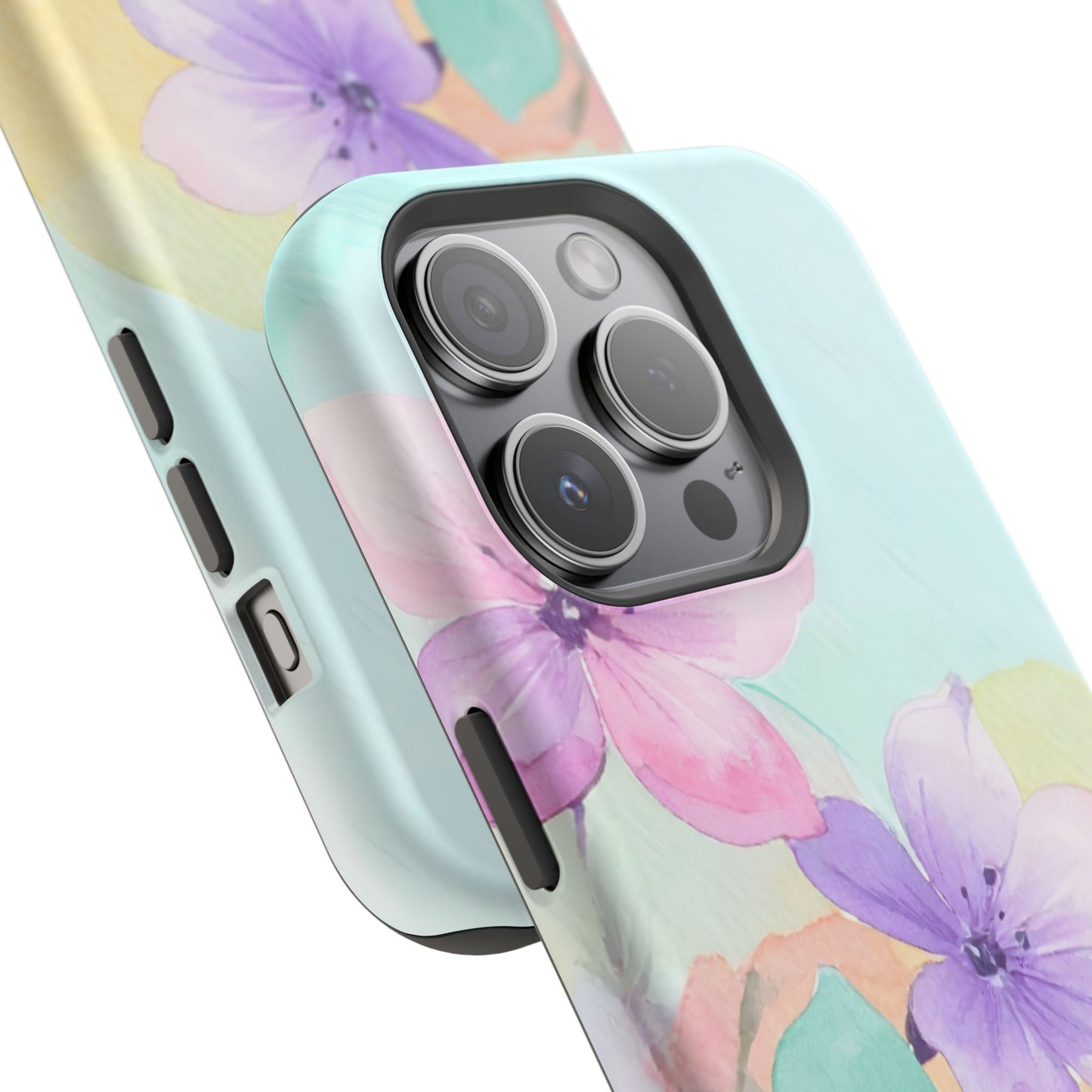 Impact-Resistant Phone Case – Water Petal