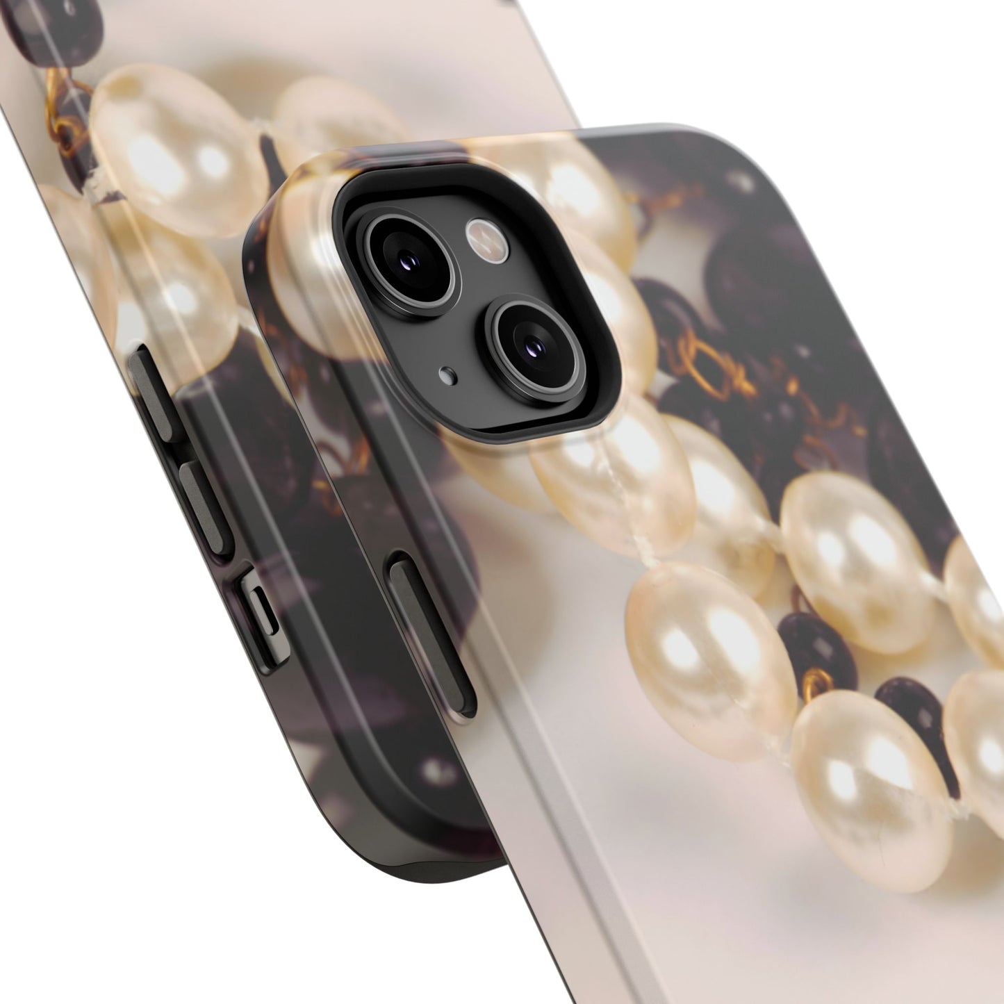 Impact-Resistant Phone Case – Noir Pearl