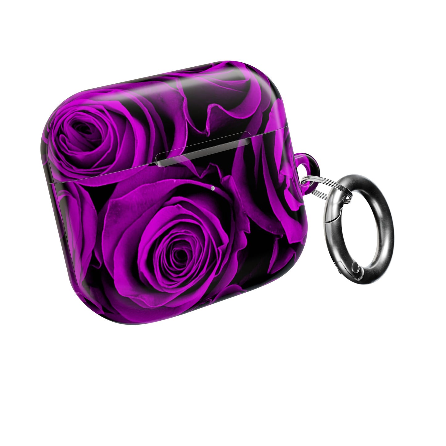 Earbud Case Cover – Amethyst Roses
