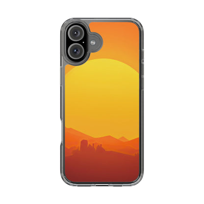 Clear Phone Case – Desert Sunrise