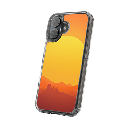 Clear Phone Case – Desert Sunrise