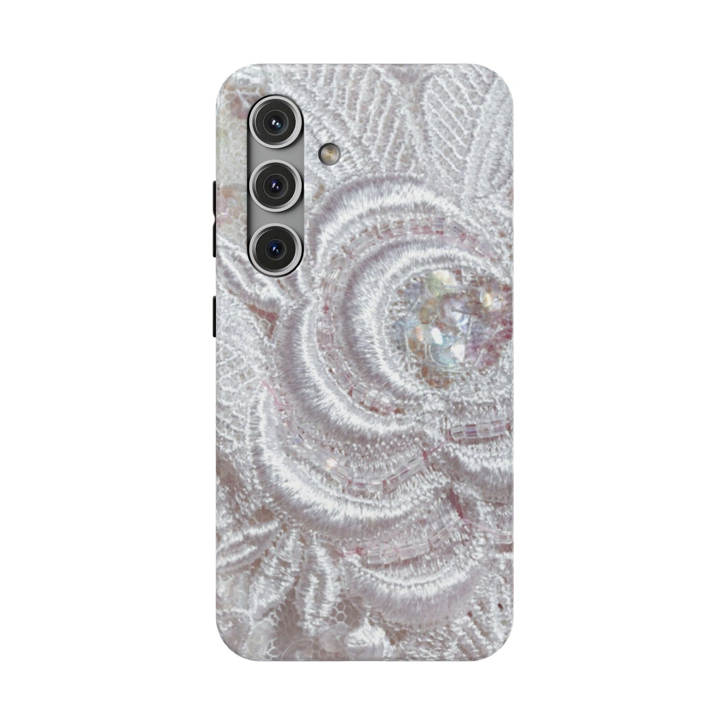 Impact-Resistant Phone Case – Lace Veil