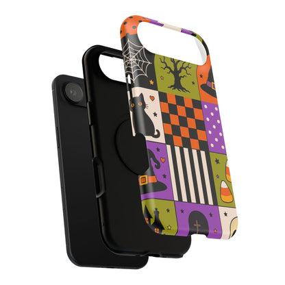 Impact-Resistant Phone Case – Spooky Patchwork