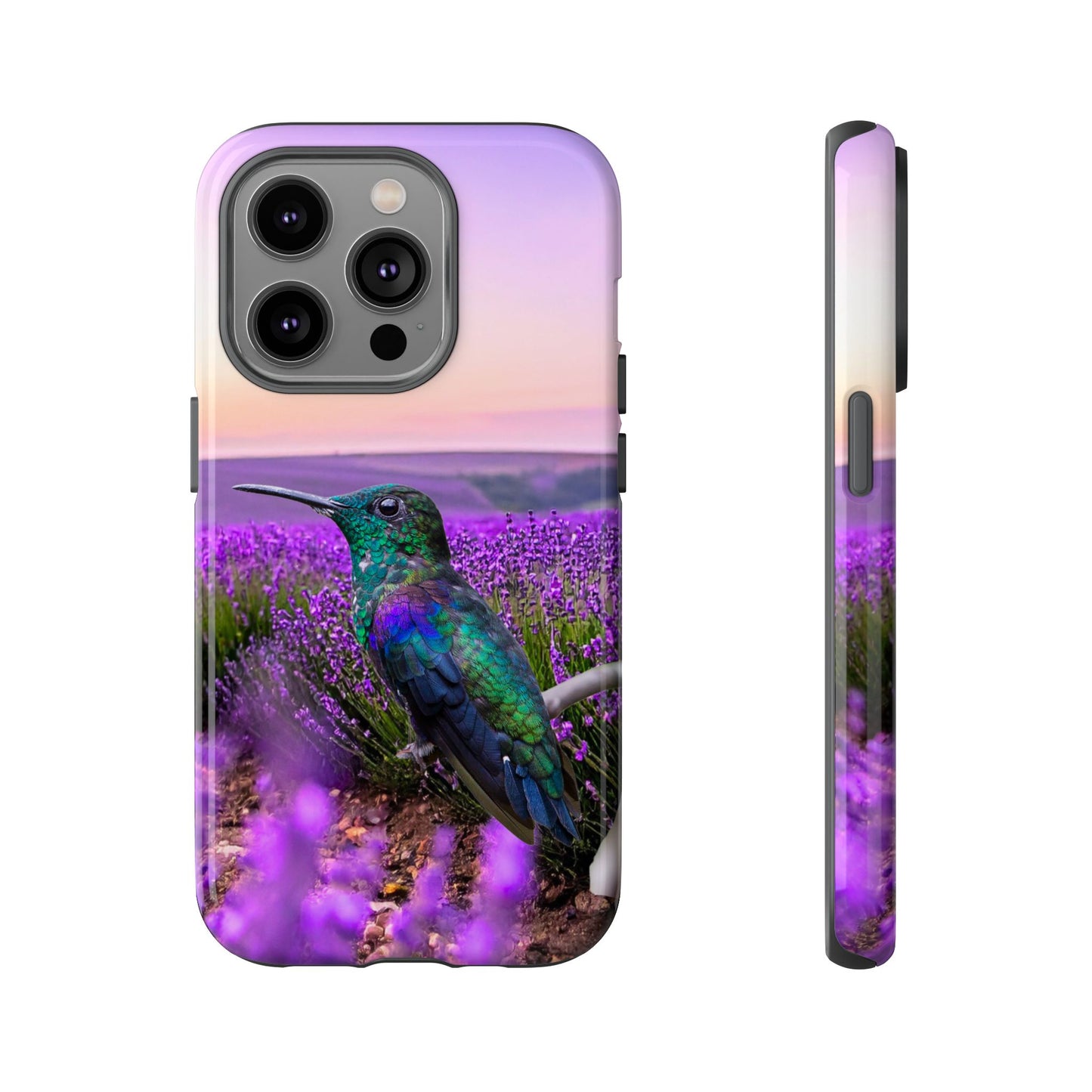 Protective Phone Case – Hummingbird Reverie