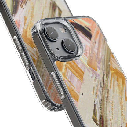 Clear Phone Case – Brush & Bronze