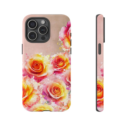 Protective Phone Case – Sunset Roses