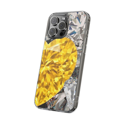 Clear Phone Case – Heart of Gold