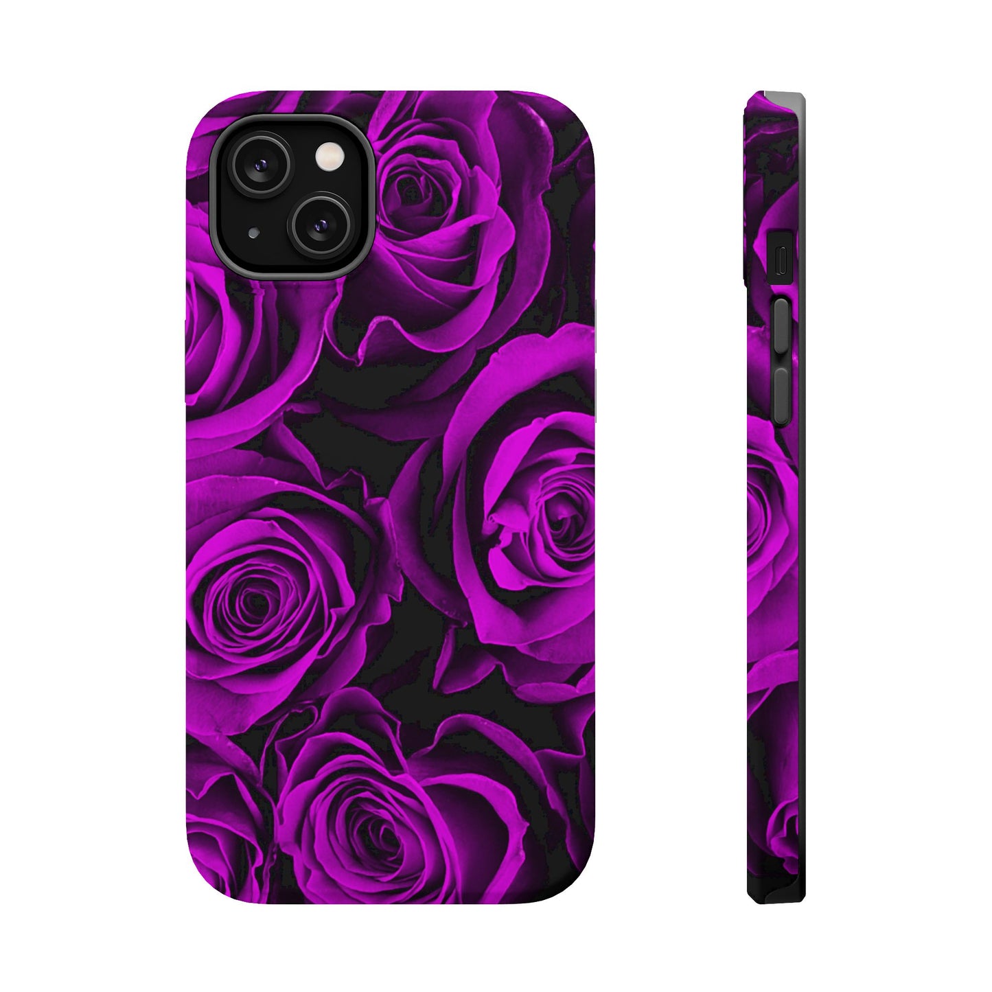 Wireless-Charging Compatible Case – Amethyst Roses