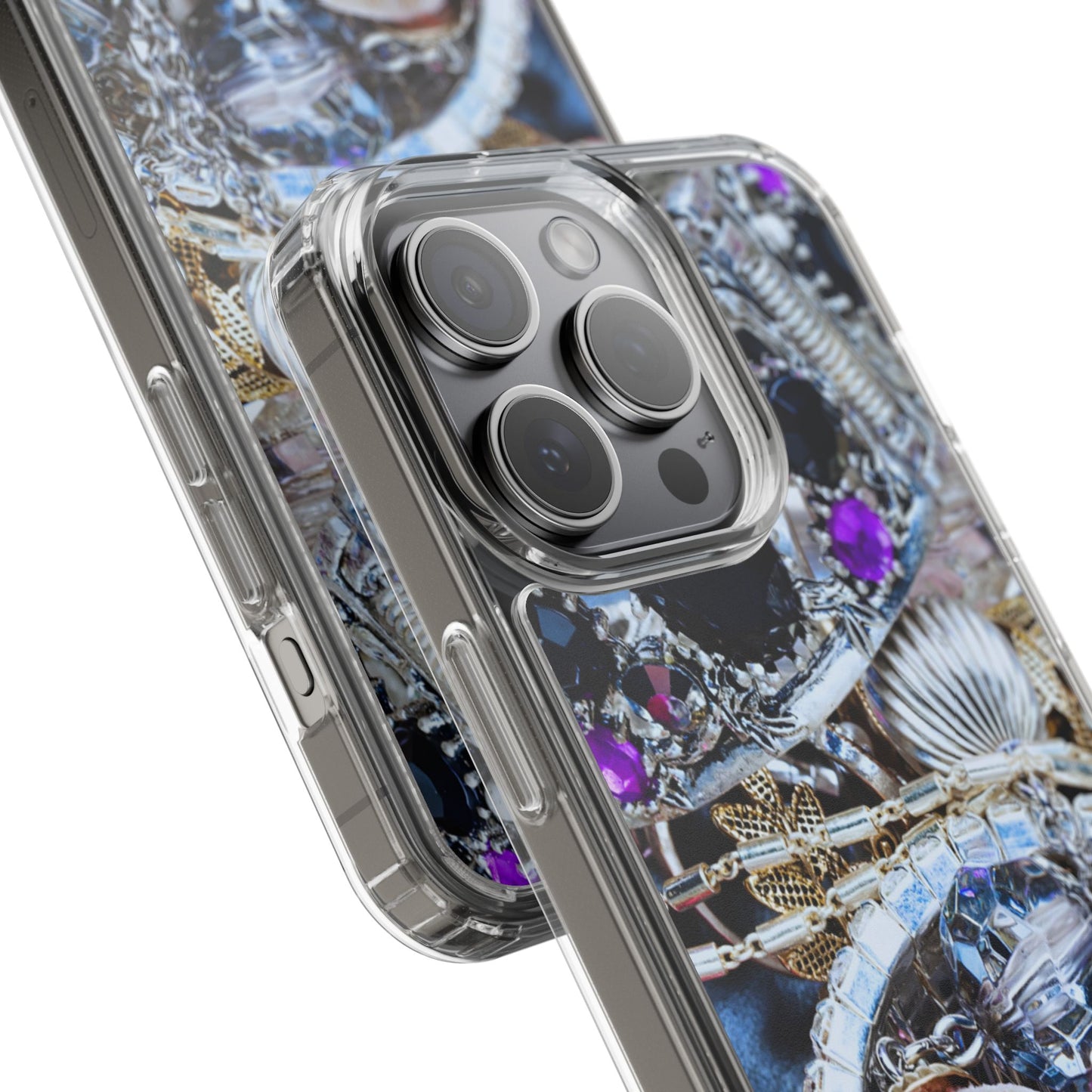 Clear Phone Case – Chrome Jewel