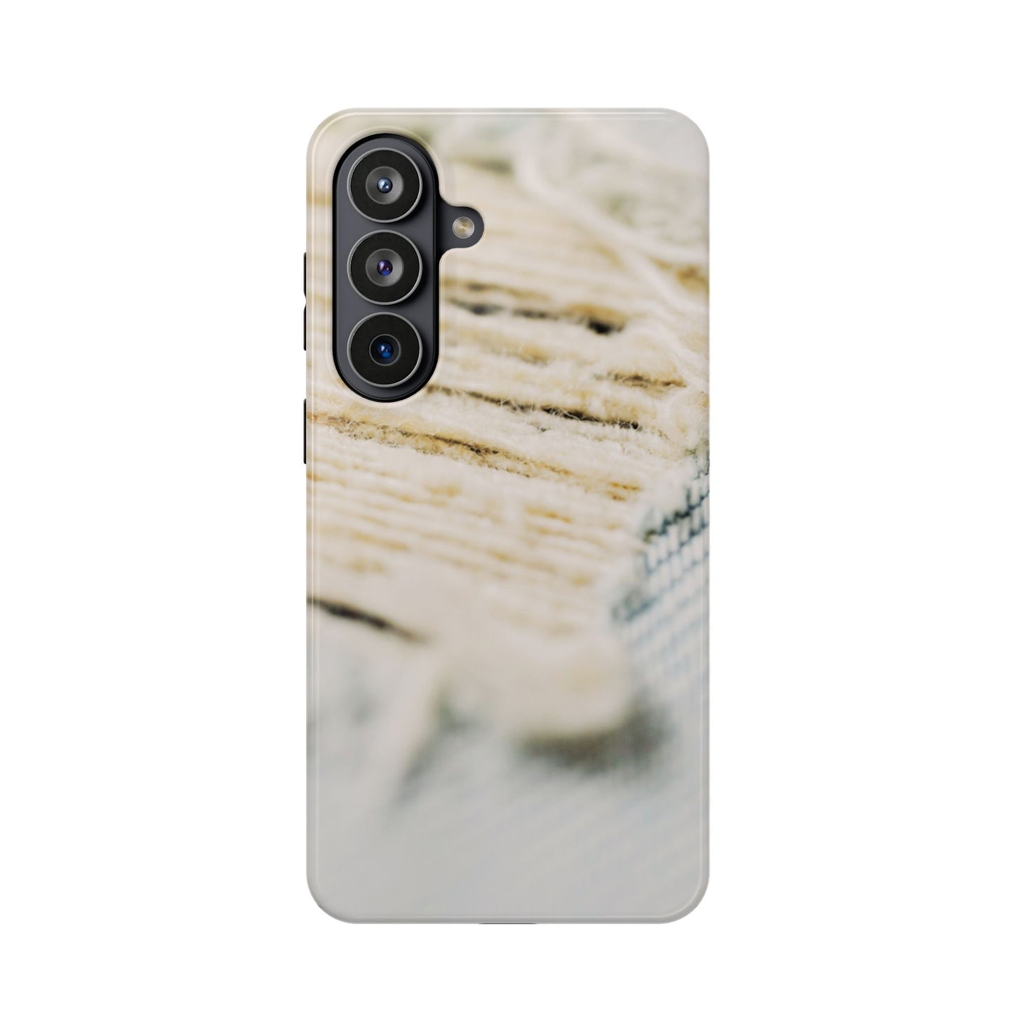 Impact-Resistant Phone Case – Woven Warmth