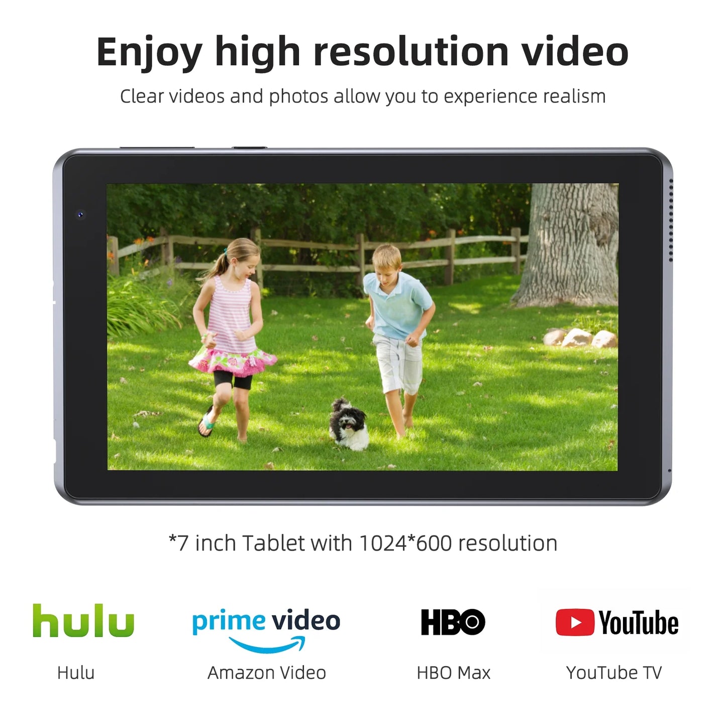 7 Inch Tablet, Android 15 Tablets RAM 6GB+ROM 32GB Quad Core Tablet, IPS Screen, 5.0 MP Camera, Wi-Fi, Bluetooth, GPS, FM Tablet PC Black