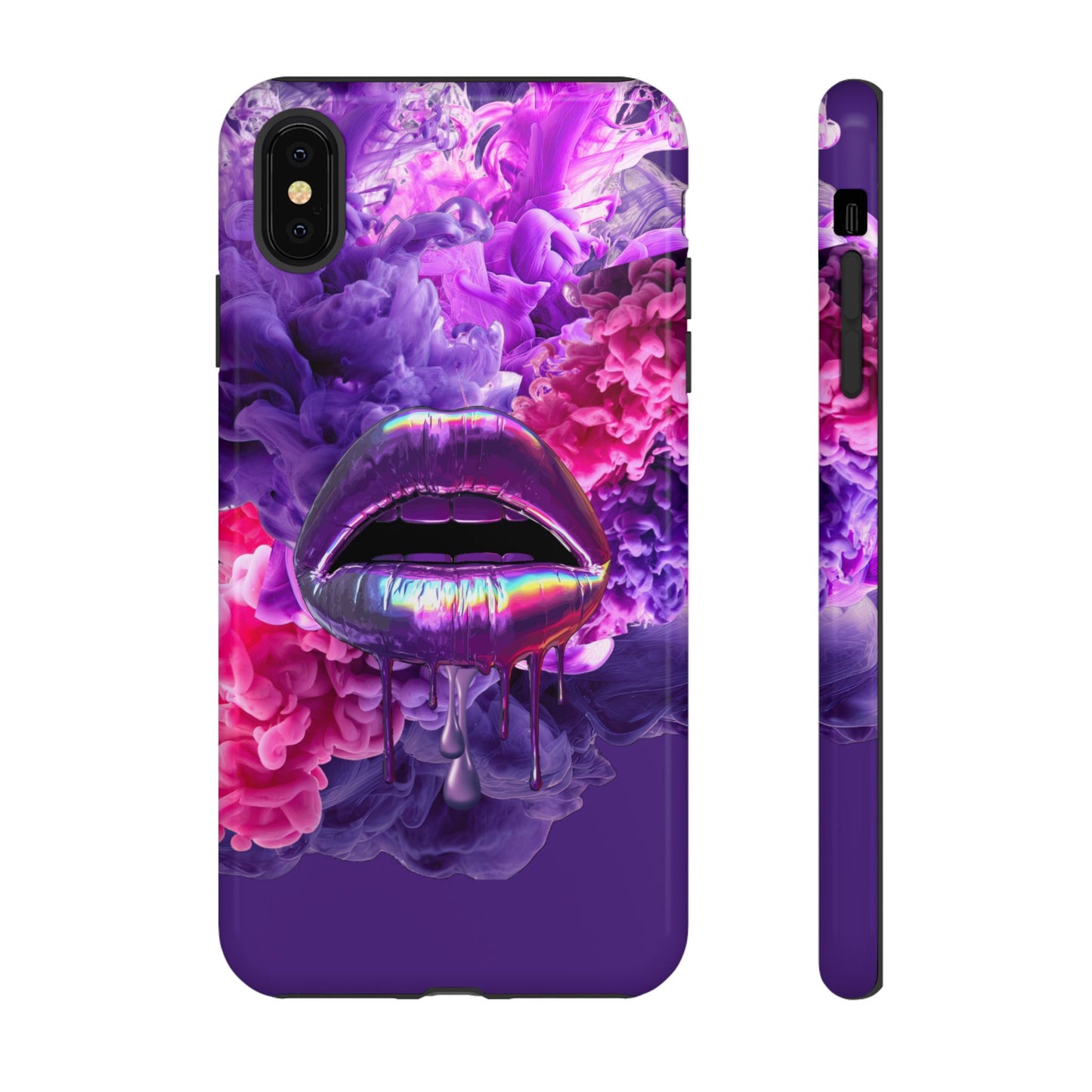 Protective Phone Case – Purple Haze Lips