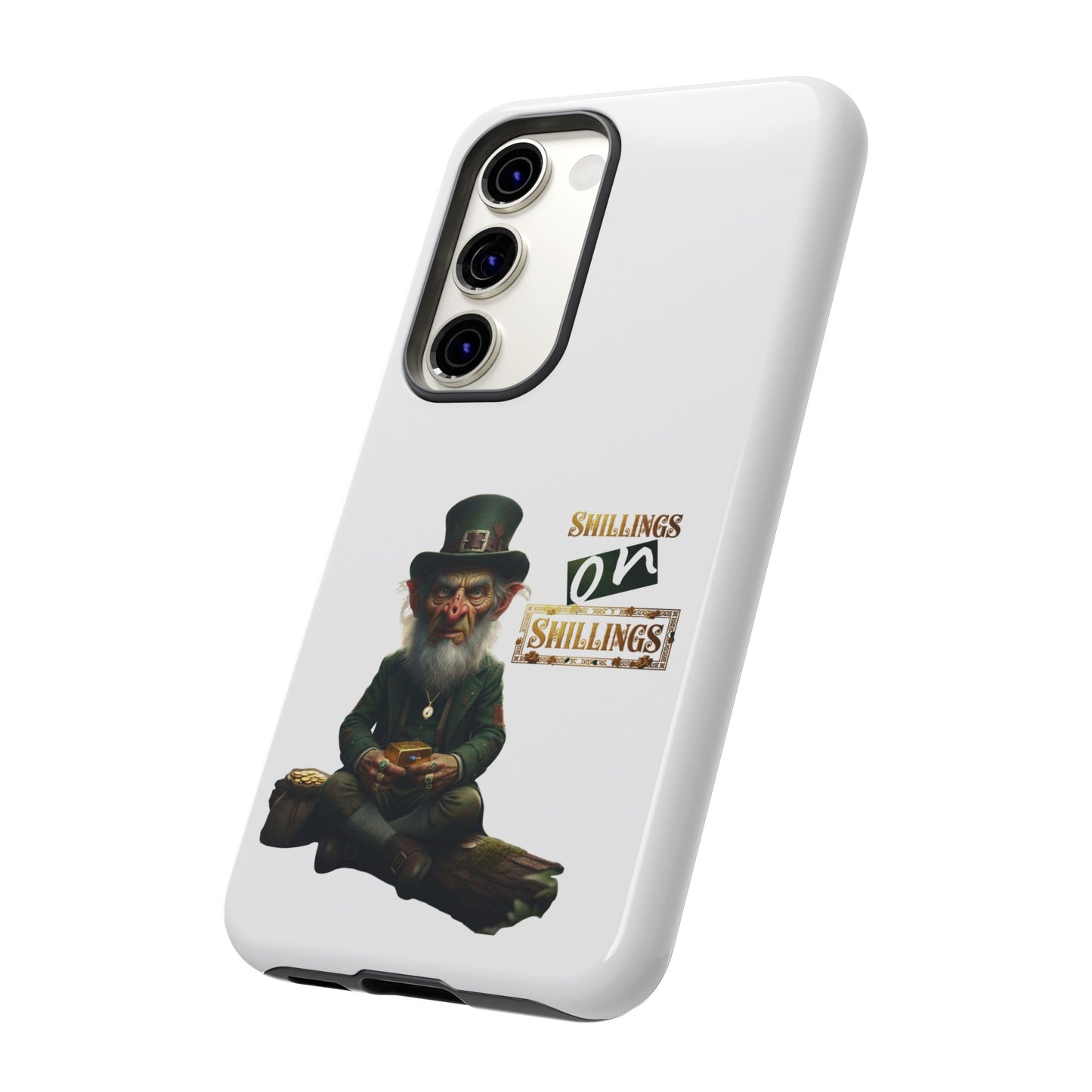 Protective Phone Case – “Shillings on Shillings” Leprechaun Design