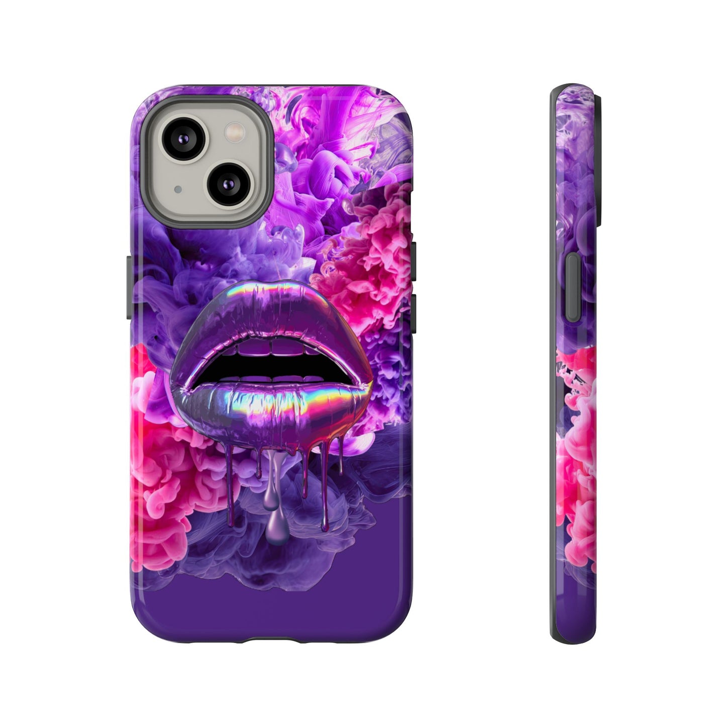 Protective Phone Case – Purple Haze Lips