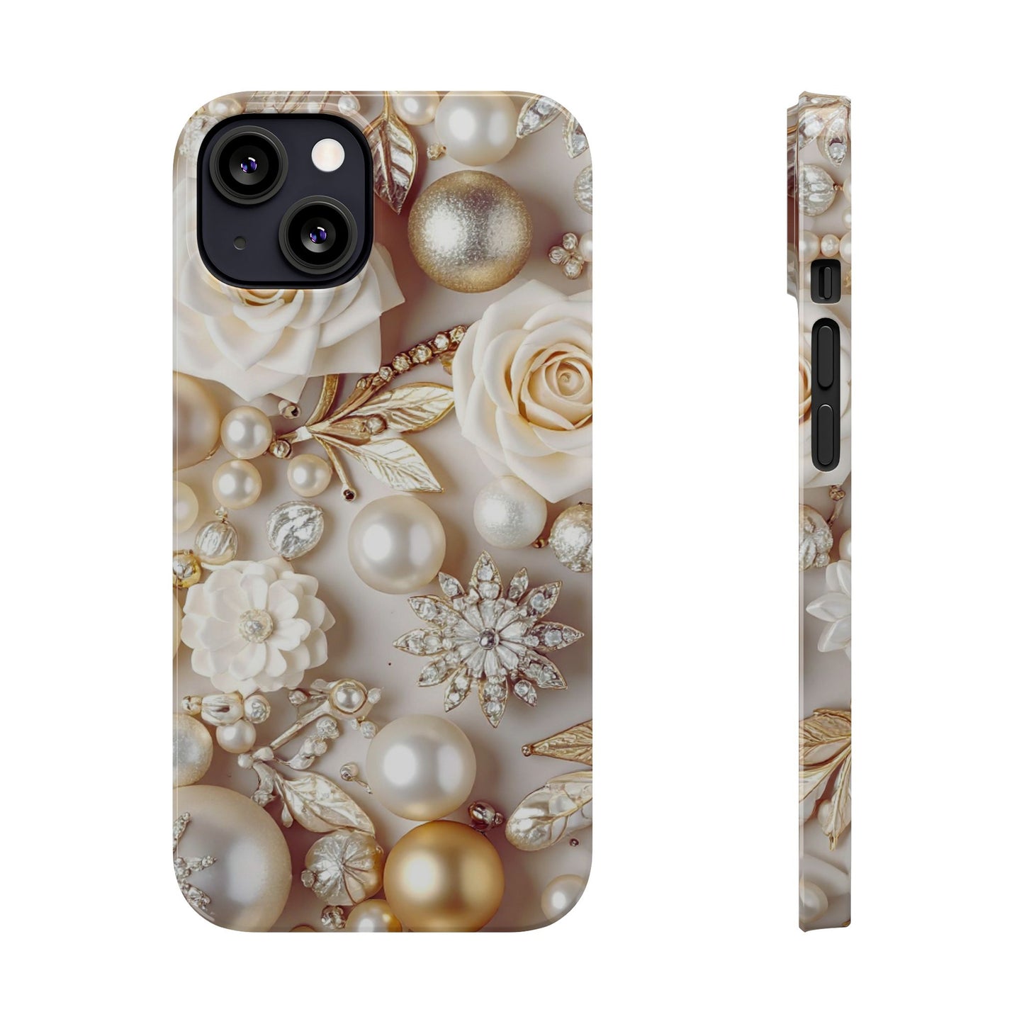 Slim Phone Case – Ivory Opulence