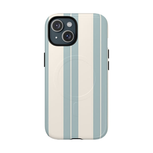 Protective Magnetic Phone Case - Coastal Stripe