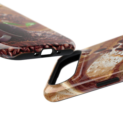 Impact-Resistant Phone Case – Love at First Sip – Compatible with iPhone 11–17 & Samsung Galaxy S22–S26 Series