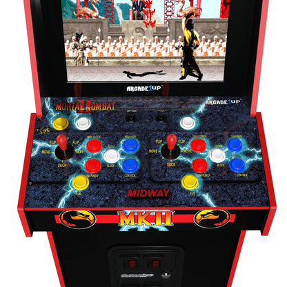 Mortal Kombat II Deluxe Arcade Game with 5-Foot-Tall Full-Size Stand-Up Cabinet, Black