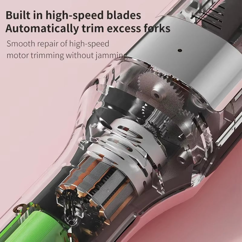 Automatic Split End Remover for Damaged Hair: Cordless Trimmer