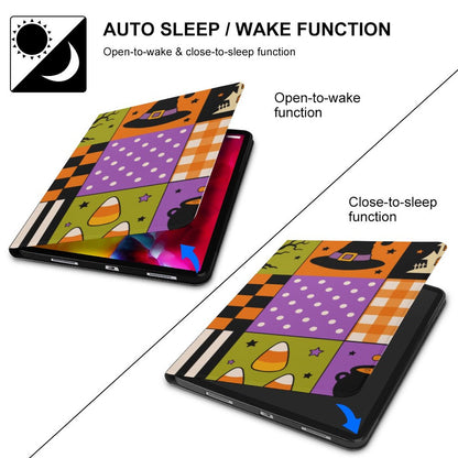 Book Style Tablet Case – Spooky Patchwork